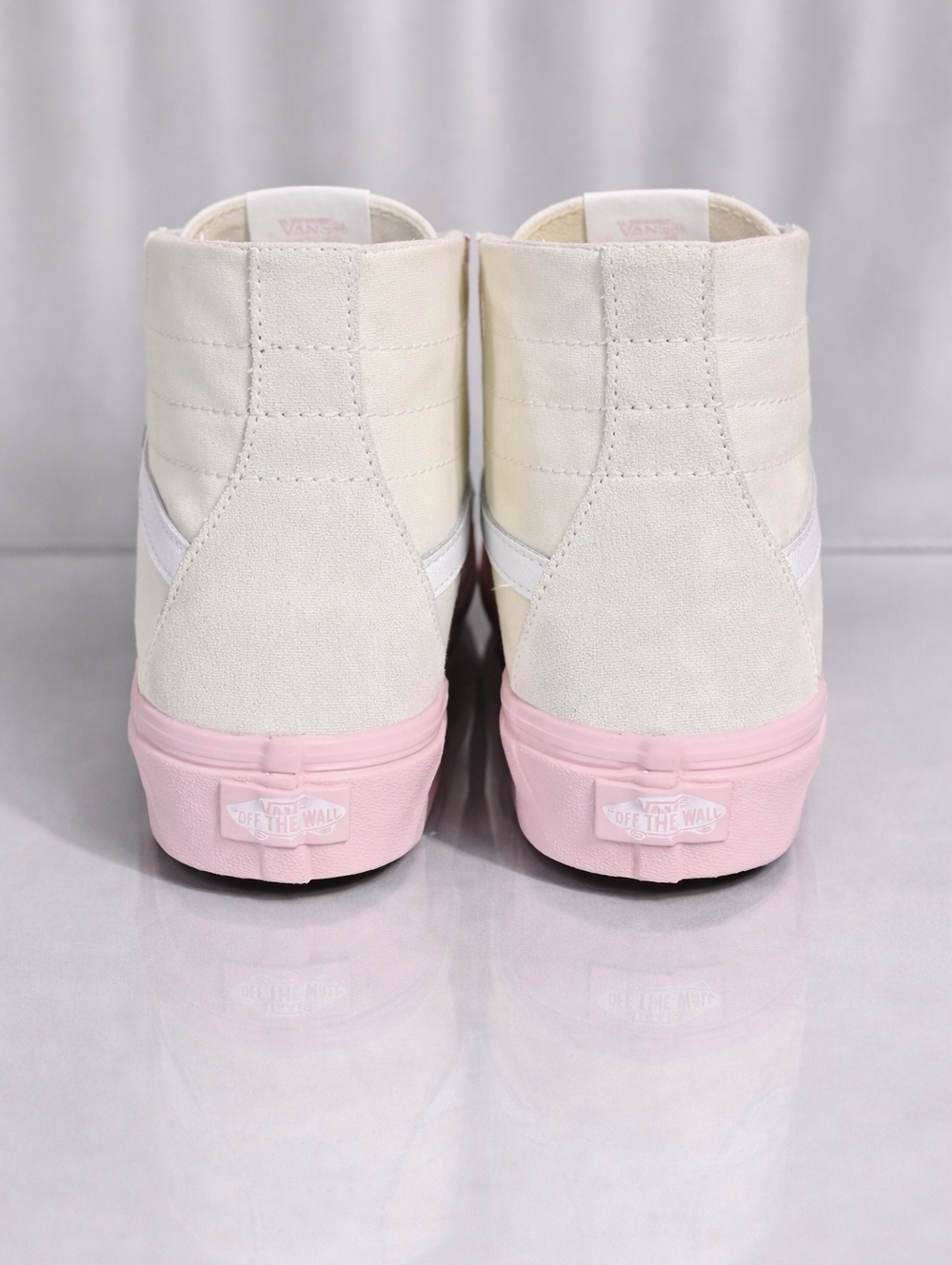 Vans Sk8-Hi Tapered – White / Light Pink Sole Multiple Sizes Available - Picture 3 of 6